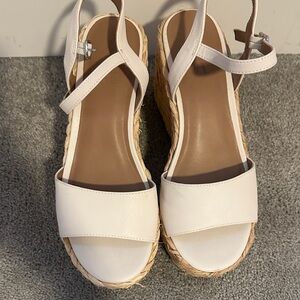 Target Cream Wedge Sandals